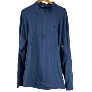 Travis Mathew NWOT Zachary Half Zip Pullover In Blue Men's Size XL Cozy Fleece